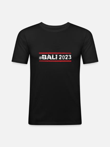 Bali 2023 - T-shirt près du corps Homme - noir