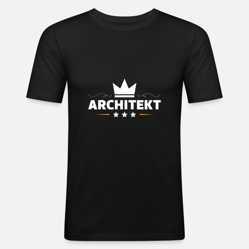 Architekt Beruf - Männer Slim Fit T-Shirt - Schwarz