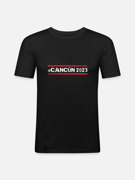 Cancun 2023 - Men's Slim Fit T-Shirt - black