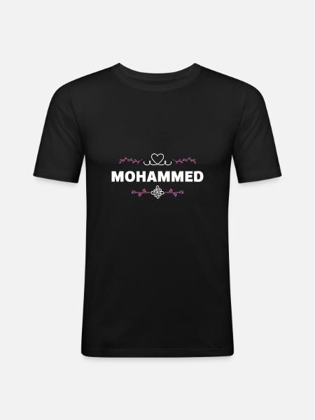 Mohammed - Men's Slim Fit T-Shirt - black