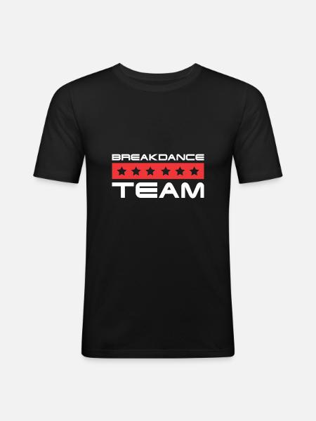 Breakdance Crew - Men's Slim Fit T-Shirt - black