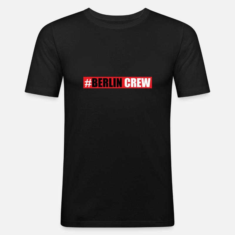 Berlin Crew - Men's Slim Fit T-Shirt - black