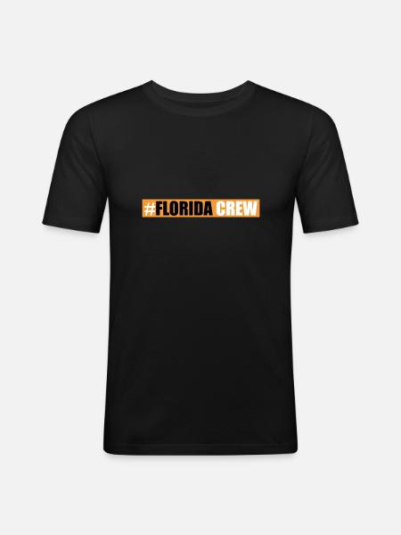 Équipage de Floride - T-shirt près du corps Homme - noir