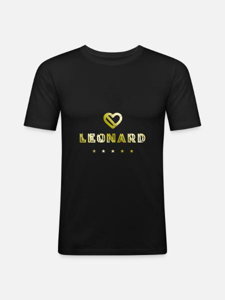 Leonard Herz - Men's Slim Fit T-Shirt - black