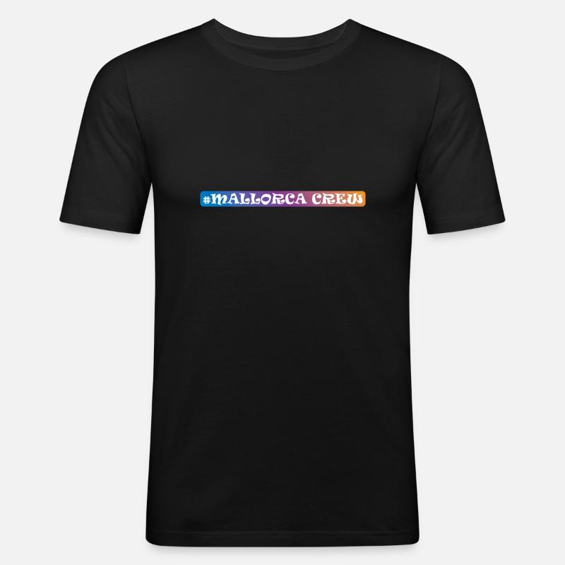 Mallorca Crew - Männer Slim Fit T-Shirt - Schwarz