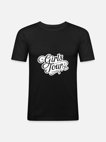 Girls Tour - Men's Slim Fit T-Shirt - black