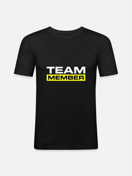 Équipier - T-shirt près du corps Homme - noir