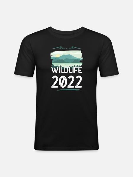 Wildlife 2022 - Men's Slim Fit T-Shirt - black