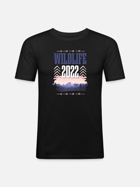 Wildlife 2022 - Men's Slim Fit T-Shirt - black