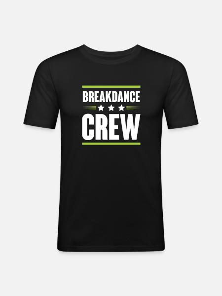 Breakdance Crew - Men's Slim Fit T-Shirt - black