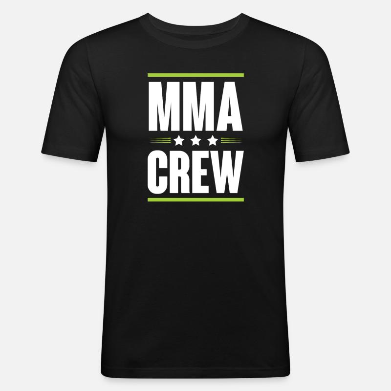 Mma Crew - Männer Slim Fit T-Shirt - Schwarz