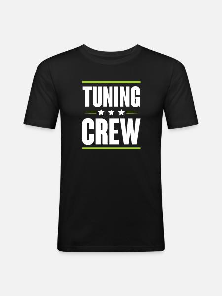 Tuning Crew - Men's Slim Fit T-Shirt - black