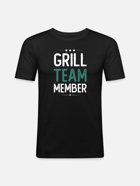 Grill Team - Men's Slim Fit T-Shirt - black