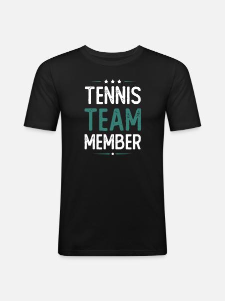 Tennis Team - Men's Slim Fit T-Shirt - black