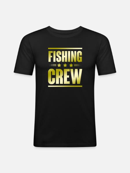 Fishing Crew - Men's Slim Fit T-Shirt - black