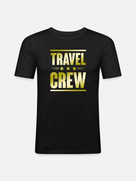 Travel Crew - Men's Slim Fit T-Shirt - black