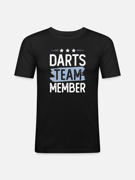 Darts Team - Men's Slim Fit T-Shirt - black