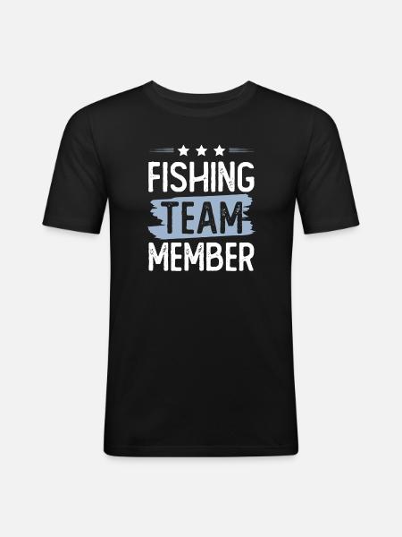 Fishing Team - Men's Slim Fit T-Shirt - black