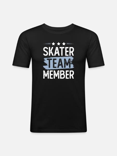 Skater Team - Men's Slim Fit T-Shirt - black