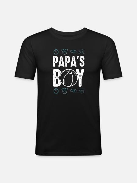 Baby Dad's Boy - Men's Slim Fit T-Shirt - black