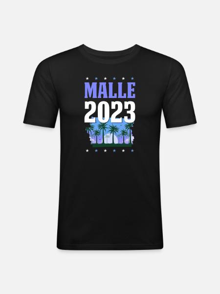Malle 2023 - Men's Slim Fit T-Shirt - black