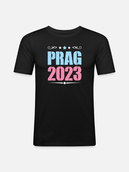 Prague 2023 - Men's Slim Fit T-Shirt - black