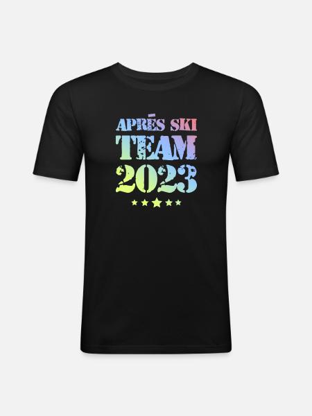 Après-ski 2023 - Men's Slim Fit T-Shirt - black