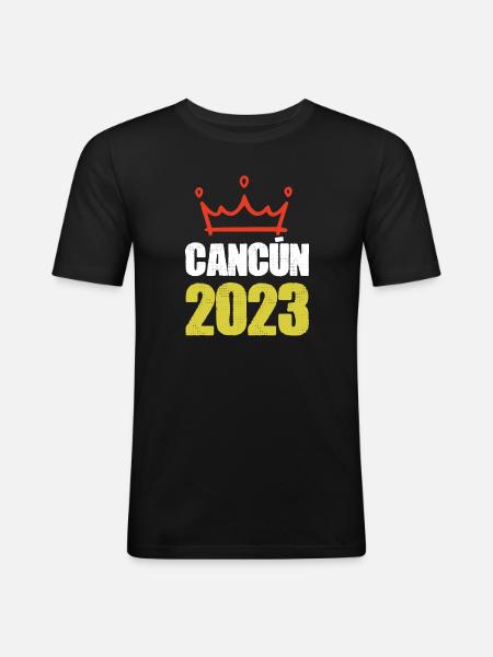 Cancun 2023 - Men's Slim Fit T-Shirt - black