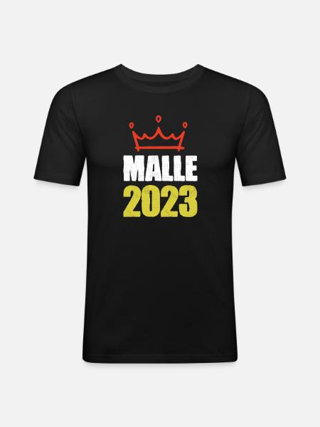 Malle 2023 - Men's Slim Fit T-Shirt - black