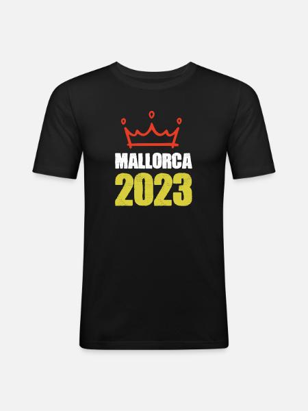Majorque 2023 - T-shirt près du corps Homme - noir