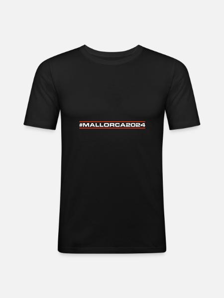 Mallorca 2024 - Men's Slim Fit T-Shirt - black