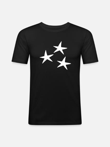 Star pattern icon - Men's Slim Fit T-Shirt - black