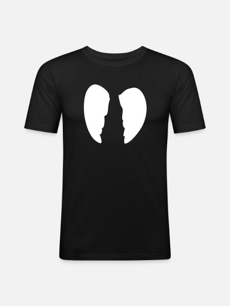 Wings Angel Symbol Shape - Men's Slim Fit T-Shirt - black