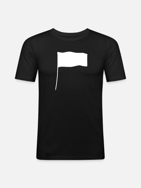 Flag Shape Icon - Men's Slim Fit T-Shirt - black