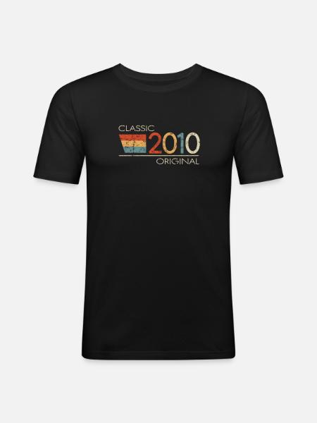 2010 Birthday Classic Original - Men's Slim Fit T-Shirt - black