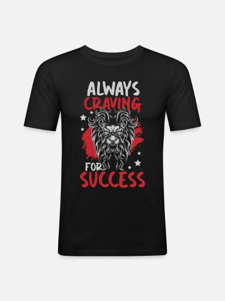 Leader King Beast - Men's Slim Fit T-Shirt - black