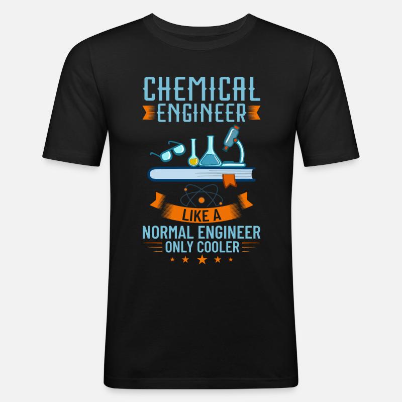 Chemical Engineer Chemical Engineering Science - Men's Slim Fit T-Shirt - black