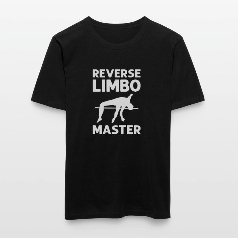 Reverse limbo master. Pole vault. Men's Slim Fit T-Shirt