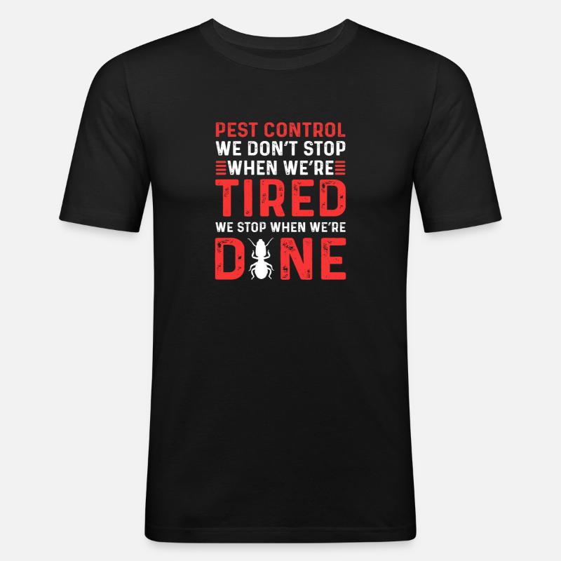 Schädlingsbekämpfungskommando. - Männer Slim Fit T-Shirt - Schwarz