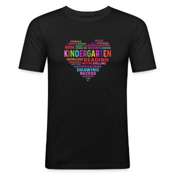 Daycare teacher. Preschool teachers - Men's Slim Fit T-Shirt - black - Front - Nik (191cm)