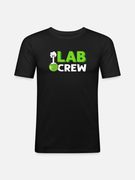 Laboratory crew. - Men's Slim Fit T-Shirt - black