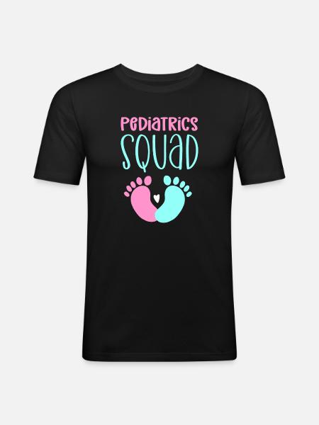 Pediatric cadres. Paediatric nurse - Men's Slim Fit T-Shirt - black