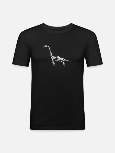 Plesiosaurus Plaeontology Paleontologist Fossil - Men's Slim Fit T-Shirt - black