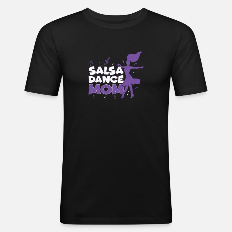 Salsa-Tanz-Mutter Lustige Salsa-Tänzerin - Männer Slim Fit T-Shirt - Schwarz