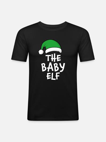 Le bébé elfe - T-shirt près du corps Homme - noir