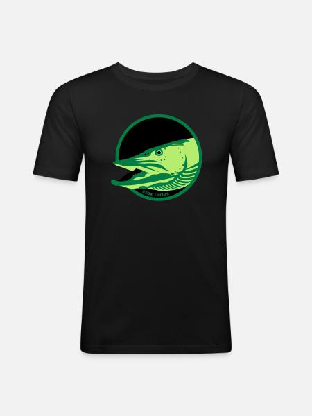Pike - Men's Slim Fit T-Shirt - black