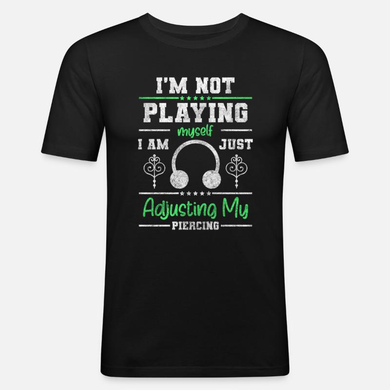 Piercing Art Piercing Studio - Men's Slim Fit T-Shirt - black