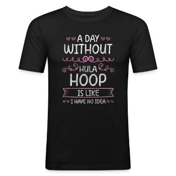 Mature Tendance Fit Hanche - T-shirt près du corps Homme - noir - Devant - Nik (191cm)