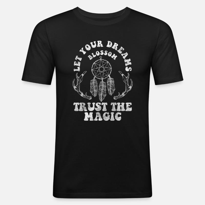 Magical Abstract Magic Power - Men's Slim Fit T-Shirt - black