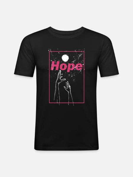 Hope Graphic - Men's Slim Fit T-Shirt - black